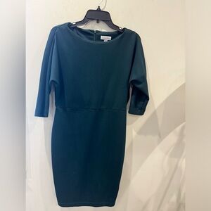 CALVIN KLEIN Green Sheath Dress fall favorite SZ 10 ✨✨
